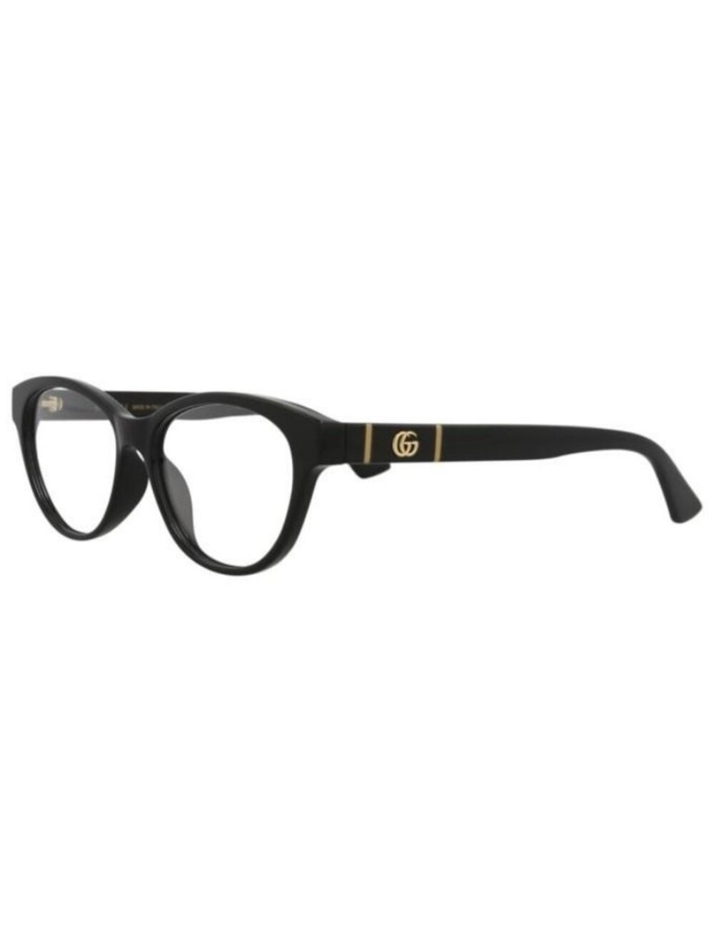 New Gucci Womens Cat Eye Black Black Transparent Fashion Designer Eyeglasses